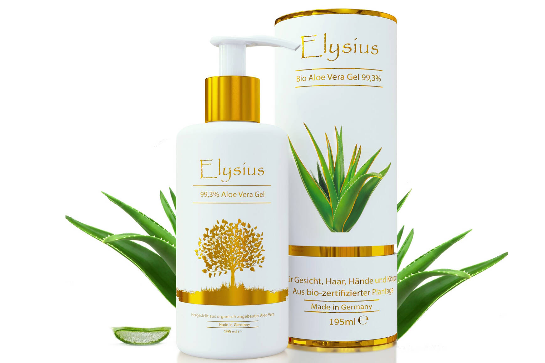 Elysius produse cosmetice ecologice ce contin 99,3% suc extras din frunze de Aloe Vera cultivata ecologic in Insulele Canare.